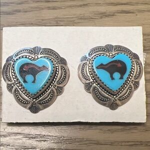Quoc Turquoise Sterling Silver Earrings